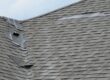 shingle damage on the roof of a home